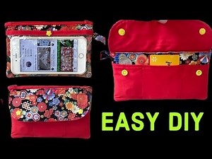 I Sew This For Myself And The Requests Are Unbelievable/ Easy DIY Phone Card Wallet Sewing Tutorial