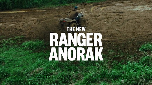 Mudslinging in the new Ranger Anorak. Made with our dry-waxed Ranger fabric. Timeless pullover utility meets cutting-edge protection from the elements. | Filson