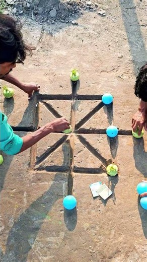 Blue balls vs turnip cabbage 6beads Village newgame chelenge 2 ||villagegame