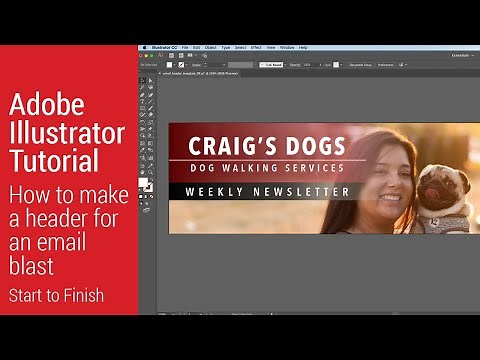 Illustrator Tutorial - How to Create An Email Header (Updated)