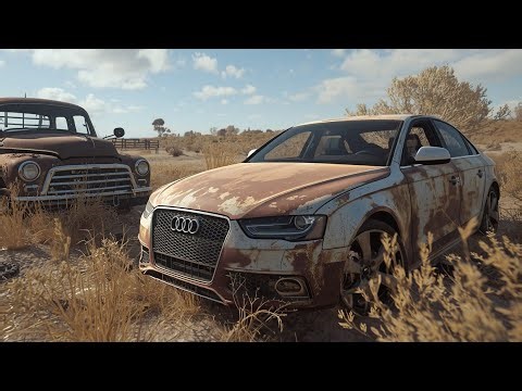 Rusty Audi in Desert||American Truck Simulator Car Mod||