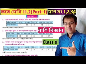 Class 9 math kose dekhi 11.2 Part-1//রাশিবিজ্ঞান ক্লাস নাইন কষে দেখি 11.2//rashi biggan class 9 11.2