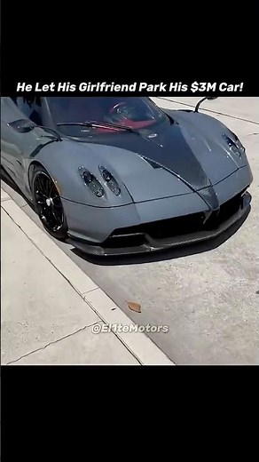 She Nearly Scratched His $3M Pagani💀