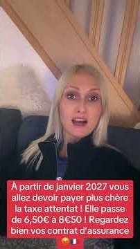 Taxe attentat qui va augmenter en 2027 😡🇫🇷 8€50 c’est honteux