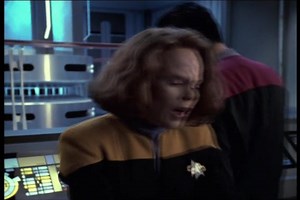 Starfleet Records. Starfleet Personnel: Kathryn M. Janeway, captain of the USS Voyager. Conspiracy? There, he orders her to make a small disruptive change to delay the plan, saying he won't inform the Captain, yet. Torres doesn't believe Seven, saying she's joking, but Chakotay does. He won't go to the Captain, as it's a big accusation and he wants to review Seven's data. Torres agrees with delaying the modifications, and even insists to Kim as he comes by that she doesn't need help. Meanwhile, 