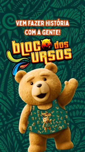 Bloco dos Ursos | São Tiago on Instagram: "🐻 O Bloco dos Ursos nasceu de uma brincadeira entre amigos e, pronto! O que era só diversão virou tradição, energia boa e um bloco muito querido em São Tiago 💥🎶 🥳 Hoje, o Bloco dos Ursos é encontro, é alegria, é gente reunida para celebrar, dançar e viver o melhor do carnaval! ▶️ Dá o play no vídeo e vem conhecer a nossa história! 🗓 15 de fevereiro ⏰ A partir das 10h da manhã 📍 Bar do Isaac - São Tiago Esperamos todos vocês para fazer história con