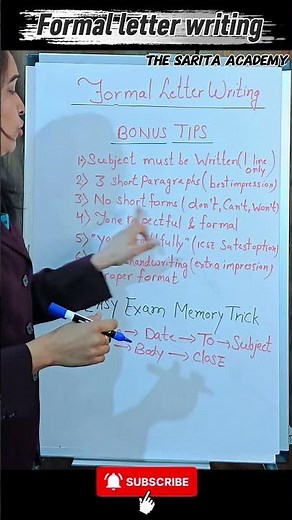 ICSE Class 10 Formal Letter Writing ✉️| Correct Format + Sample #viral#youtubrshorts #class10english