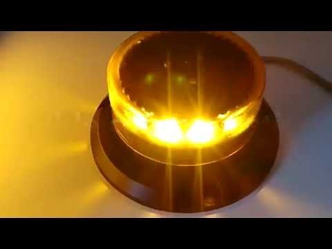 NOUVEAU Gyrophare LED rotatif orange