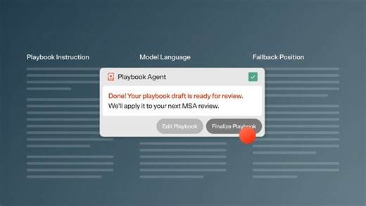 My Playbooks: Make LegalOn reflect your standards.