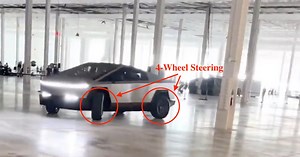 Watch Tesla Cybertruck’s impressive 4-wheel steering at work