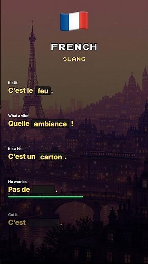 5 French slang phrases for everyday chat 🇫🇷 #LearnFrench #FrenchPhrases #FrenchSlang