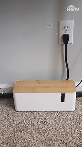 72 reactions · 5 comments | Hide unsightly cords with this cable management box that conceals a power strip with side openings for cords, turning an eyesore into a sleek tech command center. Do you need this? Click the link below to buy. #HGTVShopping (Prices and availability may change, and we may make  from these links.) | HGTV | Facebook