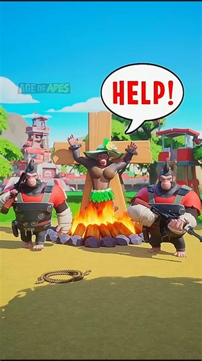 Age of Apes Ads Review New Level77🍌🐵 City Collapse Quick 🌃 ⚡ #games #gaming #funny