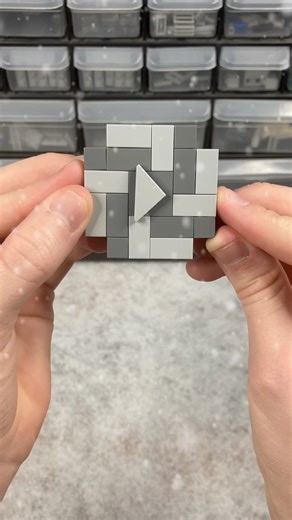 Day 883 | peppermint play button #lego #silverplaybutton #shorts #christmas