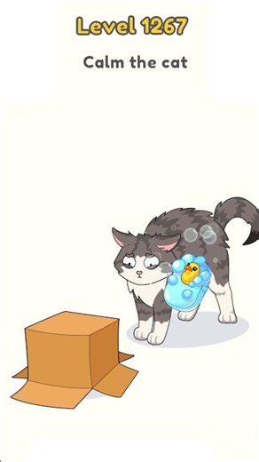 Angry Cat vs Box! 🐈 - DOP Level 1267 Solution
