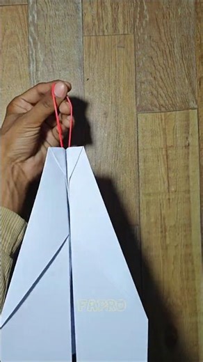 DIY Rubber Band Paper Airplane | Easy & Powerful #airplane #rubber #paper #shorts