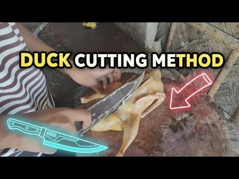 How To Cut Duck Method 🐔😱 ? Duck Chicken Kaise Kate ? बटक काटने का आसान तरीका 😱 #cuttingskills 