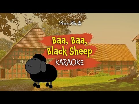 Baa Baa Black Sheep Karaoke with Lyrics for Kids