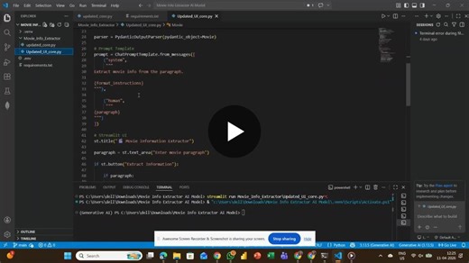 #python #datascience #machinelearning #deeplearning #generativeai #llm #mistralai #langchain #pydantic #streamlit #nlp #recommendationsystem #aiprojects #opentowork | Priyanka Pal