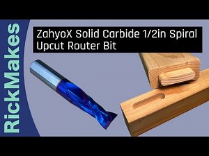 ZahyoX Solid Carbide 1/2in Spiral Upcut Router Bit
