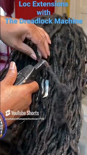 How to use Dreadlock Machine on Loooong Loc Extensions