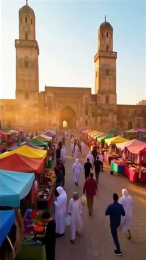 🇲🇦 Morocco 마라케시 구시가지, 황금빛 먼지 속의 시장