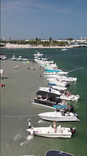 Peanut Island Sandbar 🚤 | South Florida Boat Party in 4K🌴🥥🌴