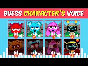 Sprunki: Guess the Character by VOICE CHALLENGE! | Wenda, Oren, Gray, Sky and more Characters!