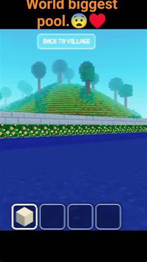 world biggest pool in Minecraft.😨♥️ #minecraft #minecraftshorts.😘🫡