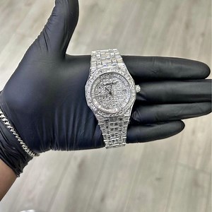 Stunning iced out Audemars Piguet watch with 20... | Depop