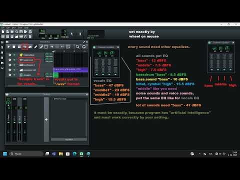 Mix and master with Freesh in "LMMS" (Linux MultiMedia Studio) [free daw]
