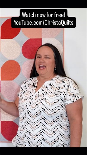 20 reactions | New #freemotionquilting tutorial just dropped. See my link in bio to watch  #quiltingonadomestic #domesticmachinequilting #quiltingtipsandtricks #machinequilting | Christa Quilts Inc. | Facebook