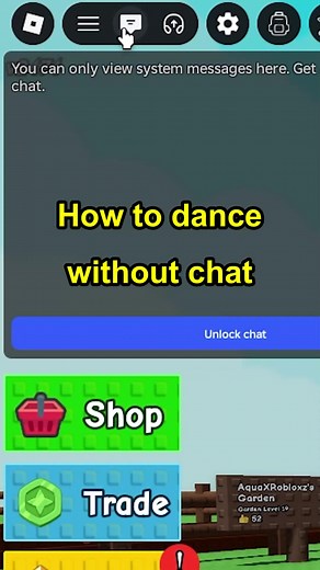 How to dance without chat #roblox #growagarden #fyp | Roblox