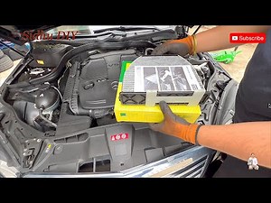 How To Change Interior Cabin Air Filter on Mercedes E350 | How To Eliminate Bad Odor In Used Car