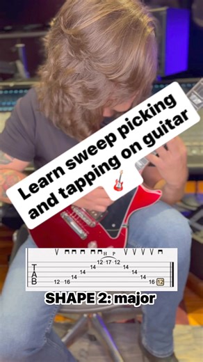 Learn sweep picking and tapping on guitar with the shape 2 major arpeggio guitar lesson tutorial #guitar #guitarist #guitarplayer #guitarlessons #sweeppicking #guitarplayer #guitarsolo #guitartabs #guitarlesson #musictheory #guitarteacher #guitaristsofinstagram #guitarteacher #guitarhero #guitarra #shredguitar #guitarscales #rockguitar #metalguitar #metalguitarist #guitarlessons #guitartip #guitartips | LVL UP GTR