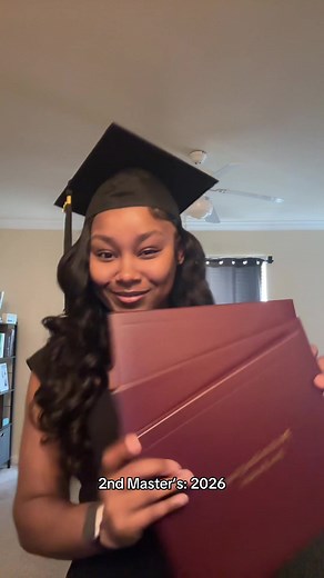 Black Woman Earns Multiple Degrees: Bachelor's, Master's