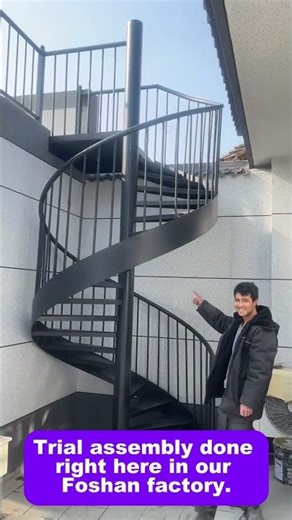 Custom Metal Spiral Stairs for Outdoor Projects | Stark & Smith Factory Direct #construction