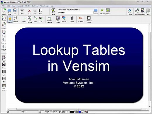 Lookups in Vensim