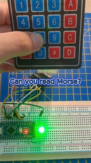 Arduino Speaks Morse Code! 📡 #arduinoproject #morsecode # #led #keypad