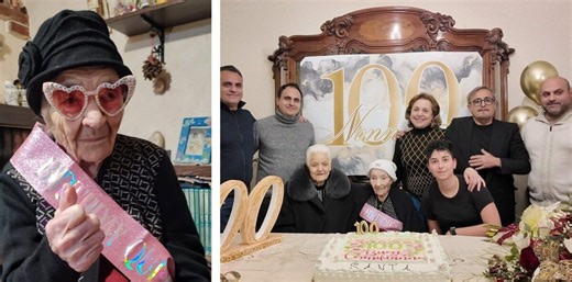 Reggio Calabria, grande festa a Pellaro per i 100 anni di nonna Tita: "il prossimo obiettivo? 150!" | FOTO e INTERVISTE