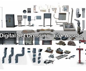 ArtStation - Digital Set Dressing -  Detail 3d Kitbash For Life Like Renders | Resources