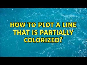 How to plot a line that is partially colorized?