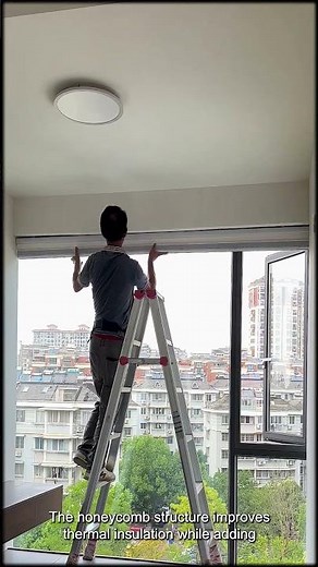 No Drill Electric Day & Night Blind – USB Rechargeable & Remote Controlled #amazonfinds #blind