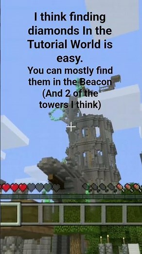Proof that Finding Diamonds is easy In Minecraft: Xbox One Edition Tutorial Worlds: