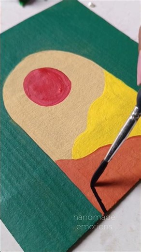 painting on cardboard ✨ #art #boho #ytshorts #trending #painting