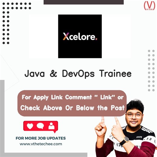 Xcelore is hiring for Java & DevOps Trainee | Apply Now! - V The Techee Jobs