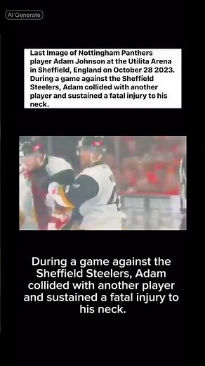 The FINAL Moments of ADAM JOHNSON #death #hockey #sports #fatal #injury #sheffield #nhl #penguin