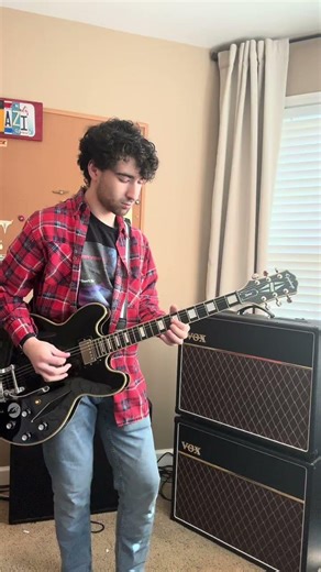 BLACKOUT MXR BASS ENVELOPE FILTER ON GUITAR!! #nashville #bluesrock #guitarist #es355 #jimdunlopusa