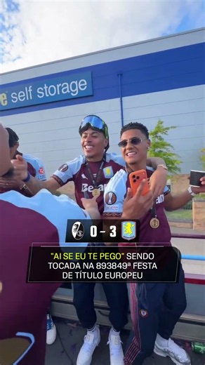E A FESTA DO ASTON VILLA NÃO PARAAAAAAA 🕺🏽🕺🏽🕺🏽 #shorts