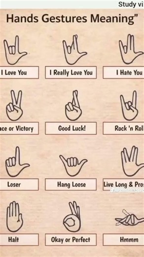hand sign #meaning #love #hand gesture 🙌